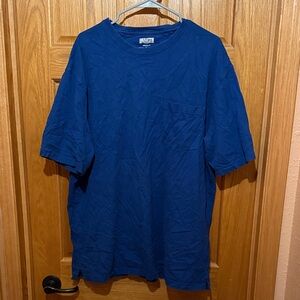 Duluth Trading Co Men's Blue Short Sleeve Longtail T.
